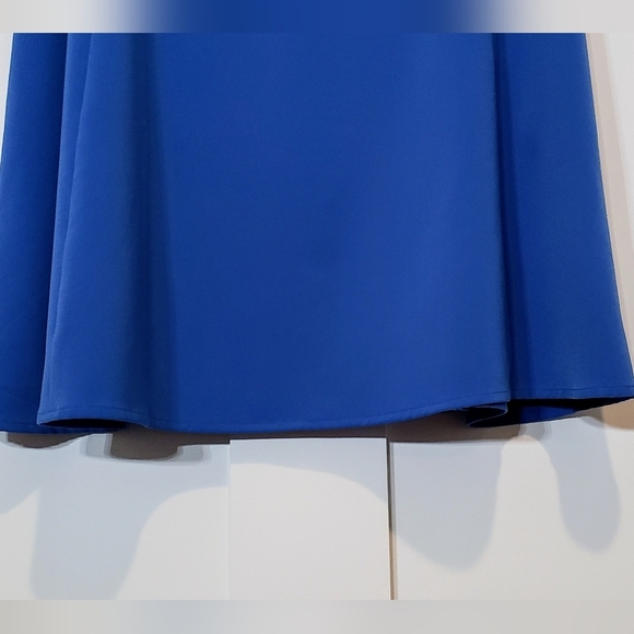 J.Jill For Christian Siriano Blue Midi Dress W/Stretch Sz Medium Petite MP - Picture 5 of 13